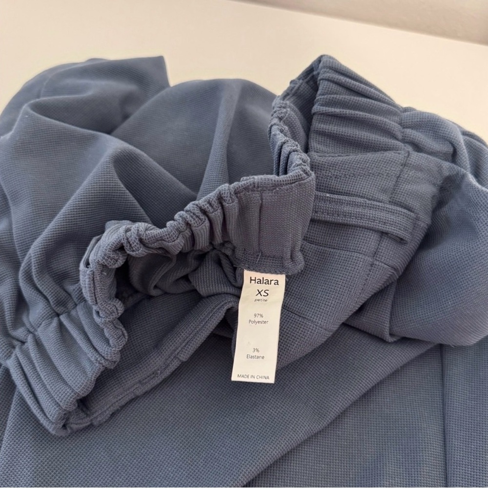 Last call💙Halara Pleated Culotte Pants XS Petite – Slate Blue, Pockets - Picture 3 of 3